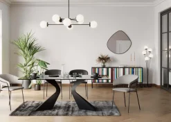 Karmstol Belle - Stol med armstöd, Beige, 2-set - KARE Design