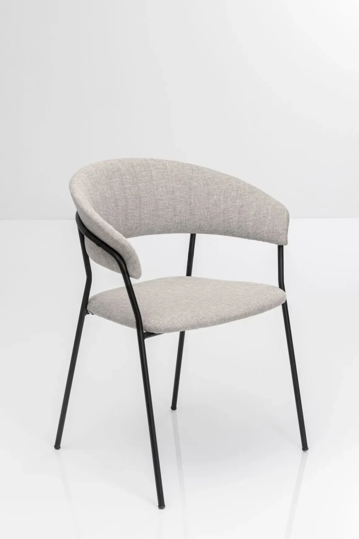 Karmstol Belle - Stol med armstöd, Beige, 2-set - KARE Design