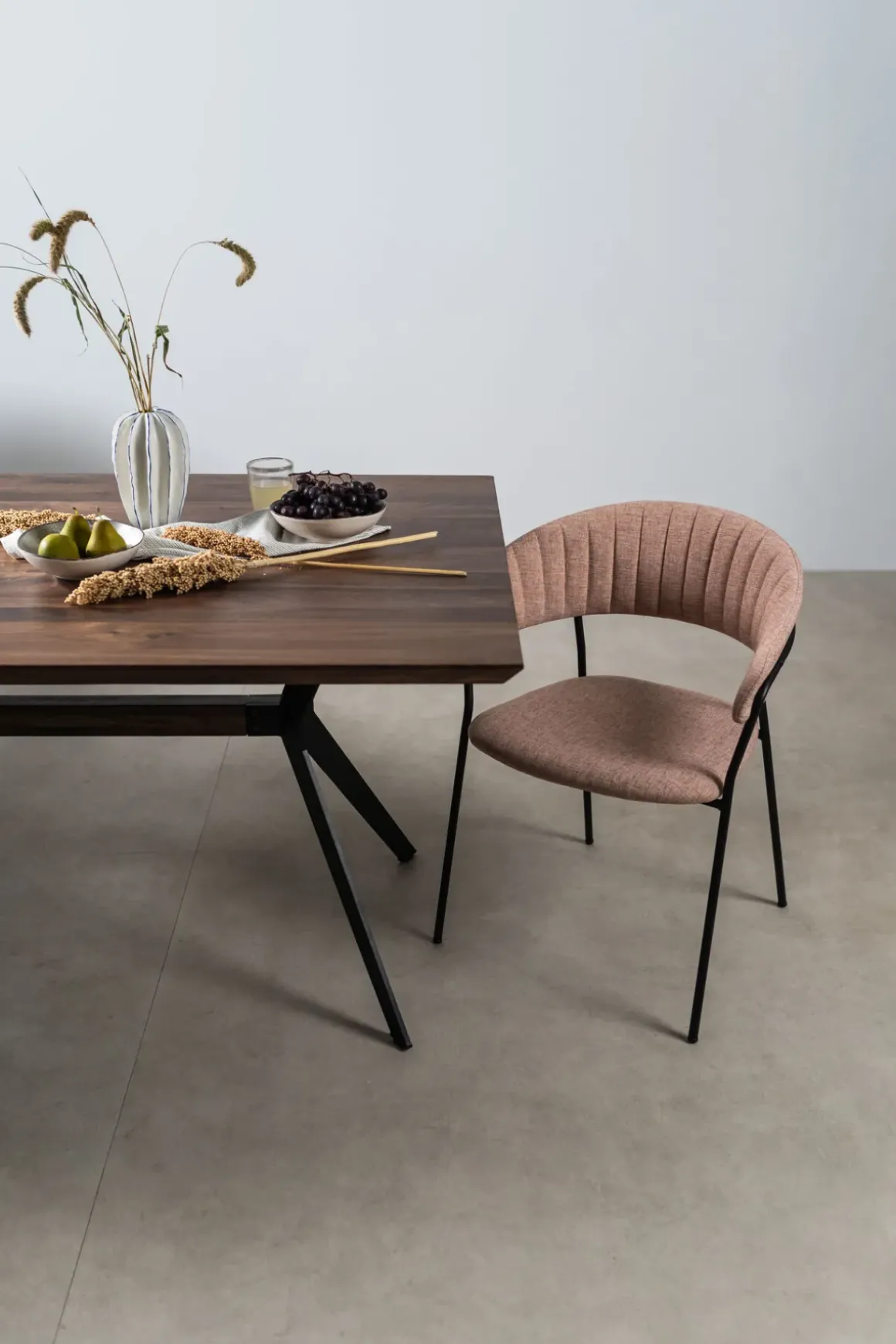 Karmstol Belle - Stol med armstöd, Puder, 2-set - KARE Design