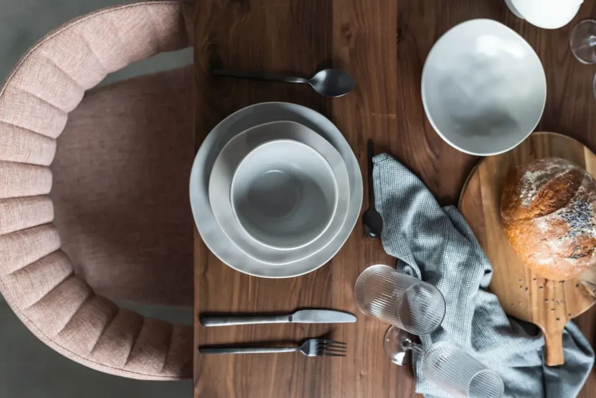 Karmstol Belle - Stol med armstöd, Puder, 2-set - KARE Design