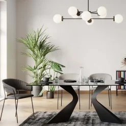 Karmstol Belle - Stol med armstöd, Mörkgrå, 2-set - KARE Design
