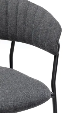 Karmstol Belle - Stol med armstöd, Mörkgrå, 2-set - KARE Design