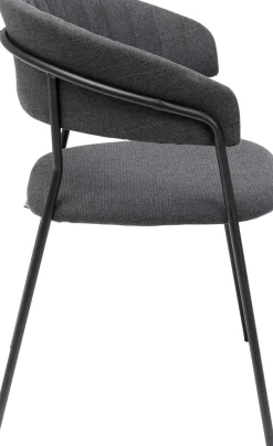 Karmstol Belle - Stol med armstöd, Mörkgrå, 2-set - KARE Design