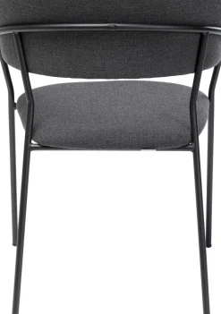 Karmstol Belle - Stol med armstöd, Mörkgrå, 2-set - KARE Design