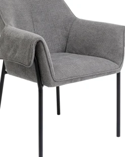 Karmstol Bess - Stol med armstöd, Grå - KARE Design