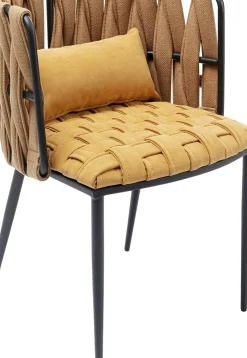 Karmstol Cheerio - Stol i Ljus Brun/Havregul med Armstöd - KARE Design