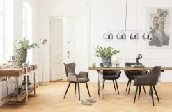Karmstol Dream - Stol i Brun Sammet/Svarta Ben med Armstöd - KARE Design