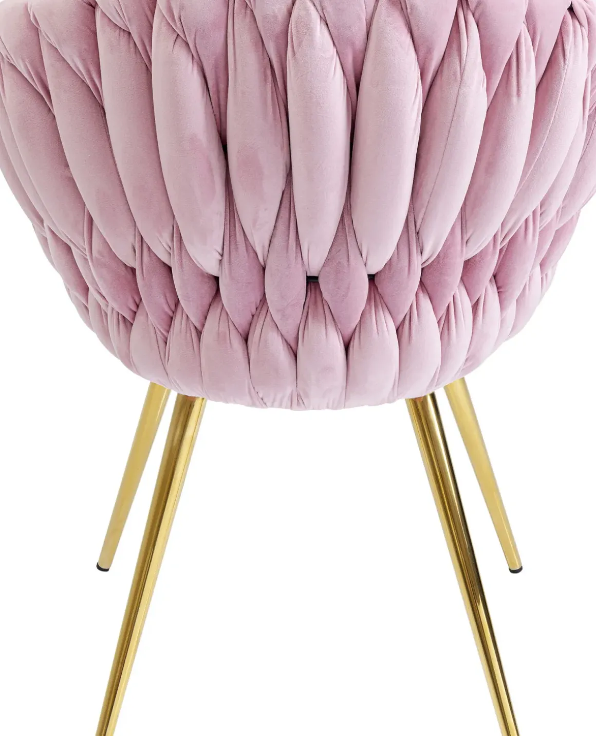 Karmstol Knot - Stol i Puderrosa Sammet, med Armstöd - KARE Design