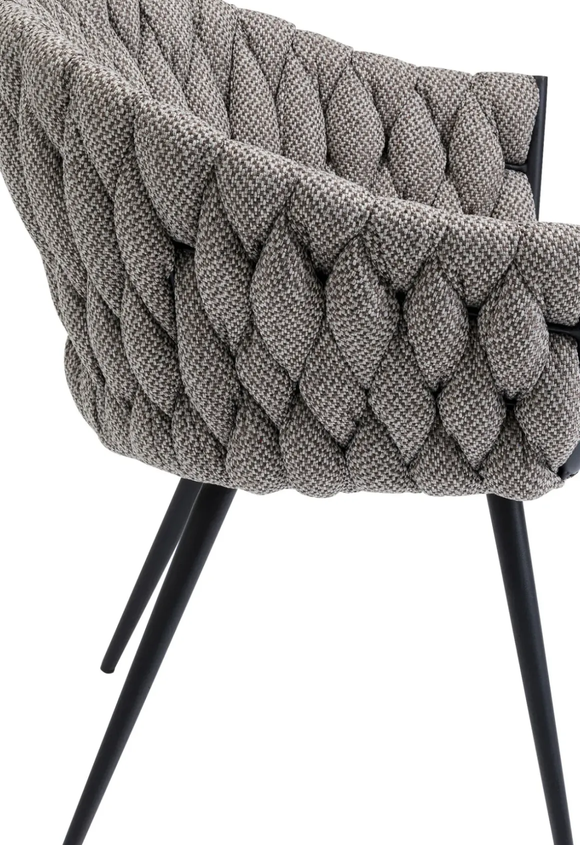 Karmstol Knot Tweed - Stol med Armstöd Greige - KARE Design