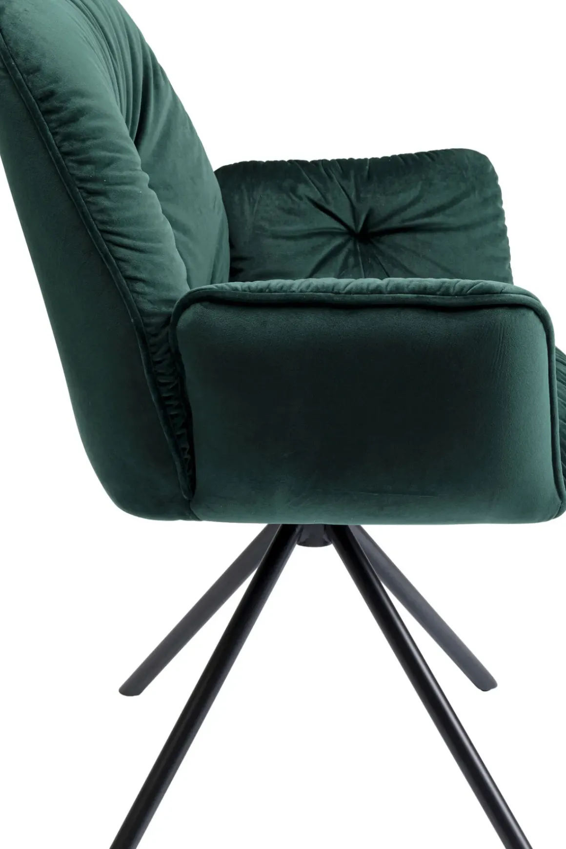Karmstol Mila - Grön Stol med Armstöd - KARE Design