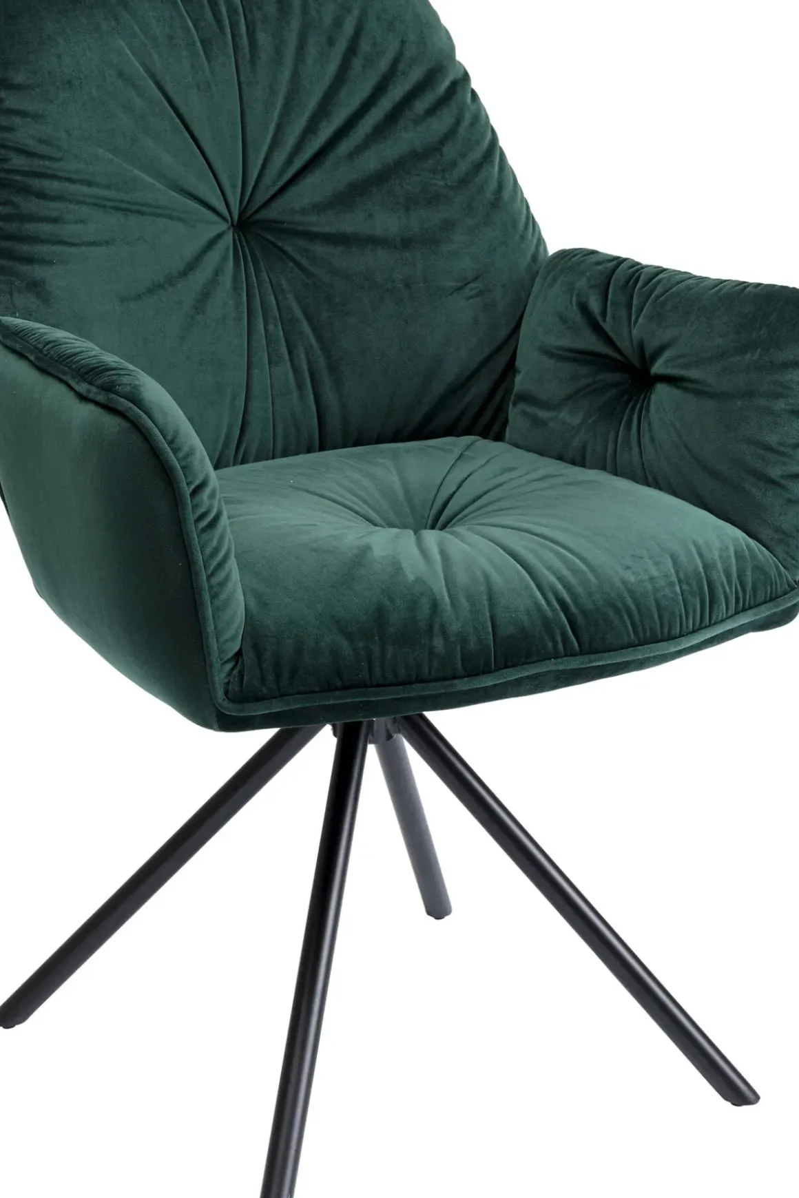Karmstol Mila - Grön Stol med Armstöd - KARE Design