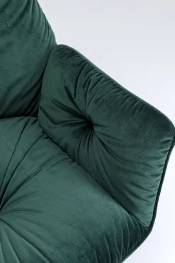 Karmstol Mila - Grön Stol med Armstöd - KARE Design