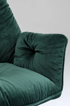Karmstol Mila - Grön Stol med Armstöd - KARE Design