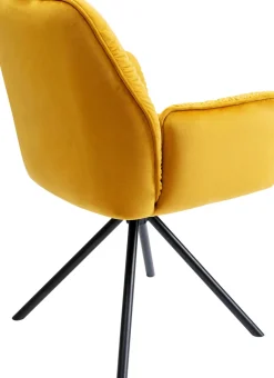 Karmstol Mila - Gul Stol med Armstöd - KARE Design