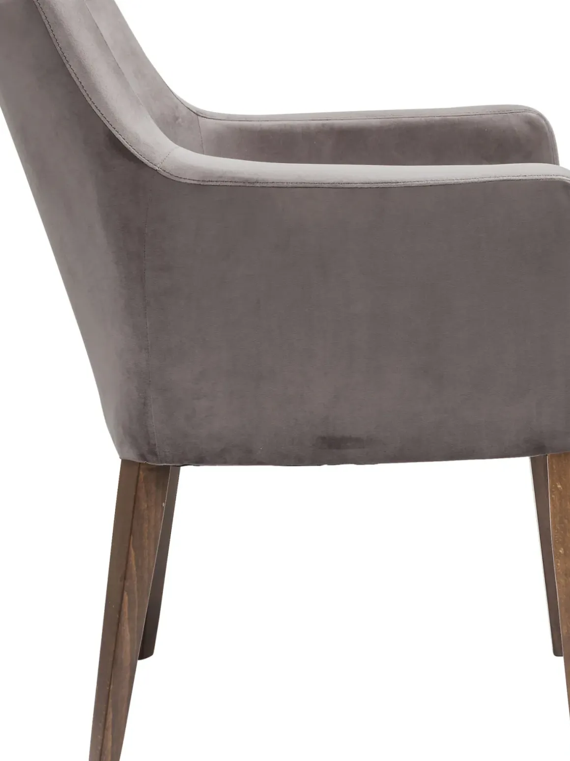 Karmstol Mode - Stol med Armstöd - Grå Sammet - KARE Design
