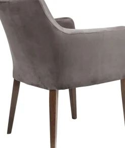 Karmstol Mode - Stol med Armstöd - Grå Sammet - KARE Design
