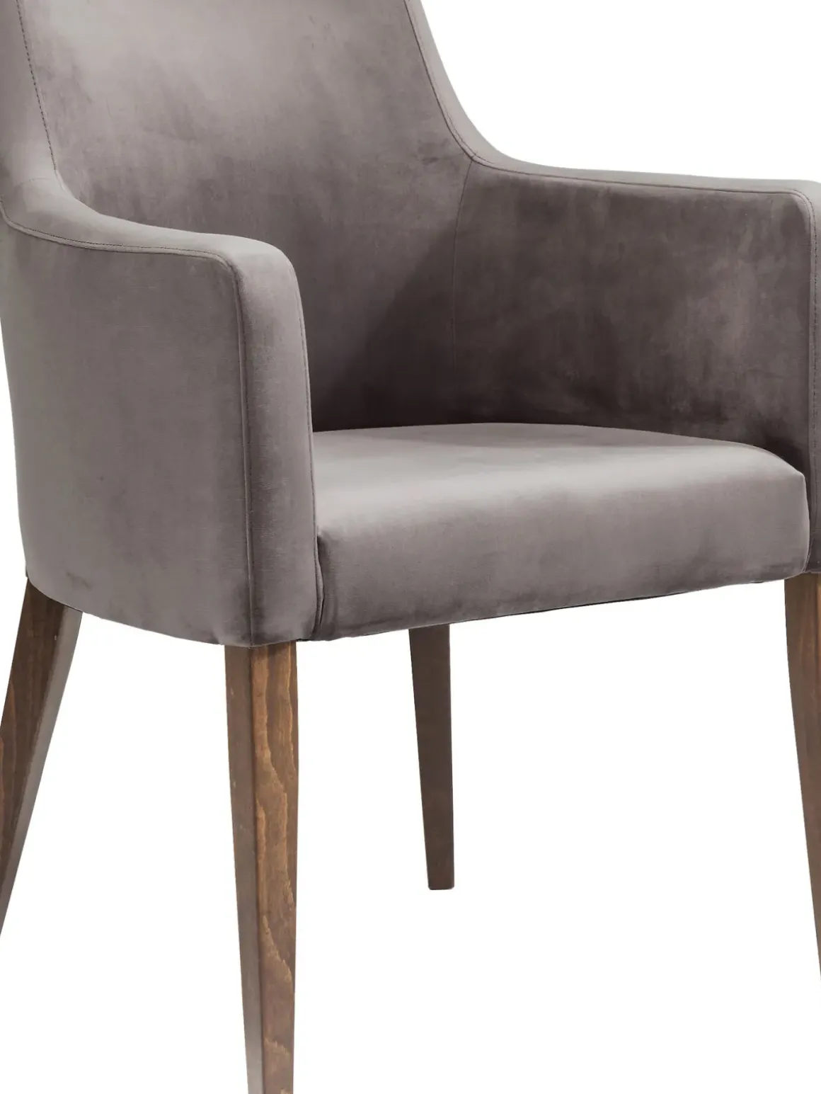 Karmstol Mode - Stol med Armstöd - Grå Sammet - KARE Design