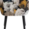 Karmstol Peony - Stol med Armstöd - Blommig Gul - KARE Design