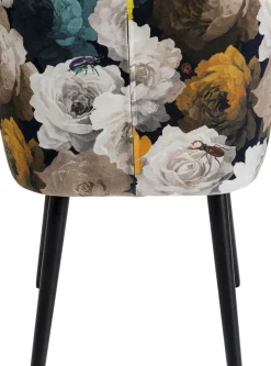 Karmstol Peony - Stol med Armstöd - Blommig Gul - KARE Design