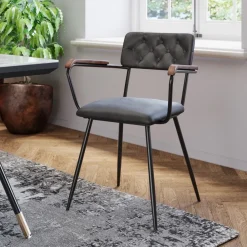 Karmstol Salsa - Grön Läder - KARE Design