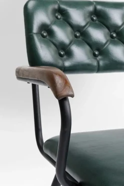 Karmstol Salsa - Grön Läder - KARE Design