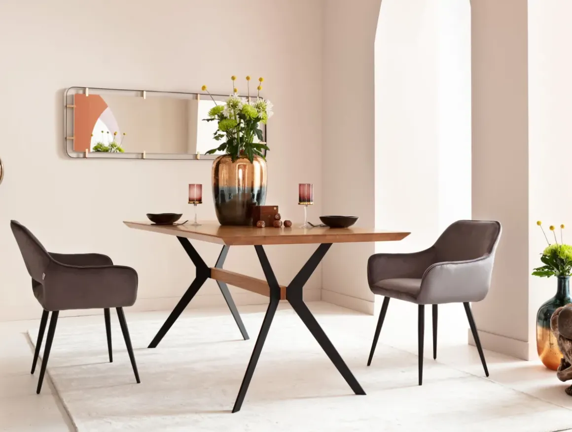Karmstol San Fransisco - Stol med Armstöd - Grå Sammet/Svart - KARE Design