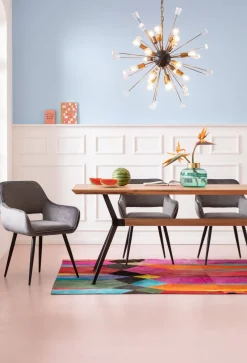 Karmstol San Fransisco - Stol med Armstöd - Grå Sammet/Svart - KARE Design
