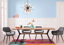 Karmstol San Fransisco - Stol med Armstöd - Grå Sammet/Svart - KARE Design