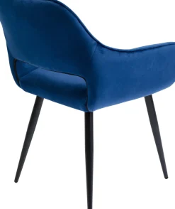 Karmstol San Fransisco - Stol med Armstöd - Blå Sammet/Svart - KARE Design