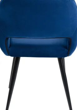Karmstol San Fransisco - Stol med Armstöd - Blå Sammet/Svart - KARE Design