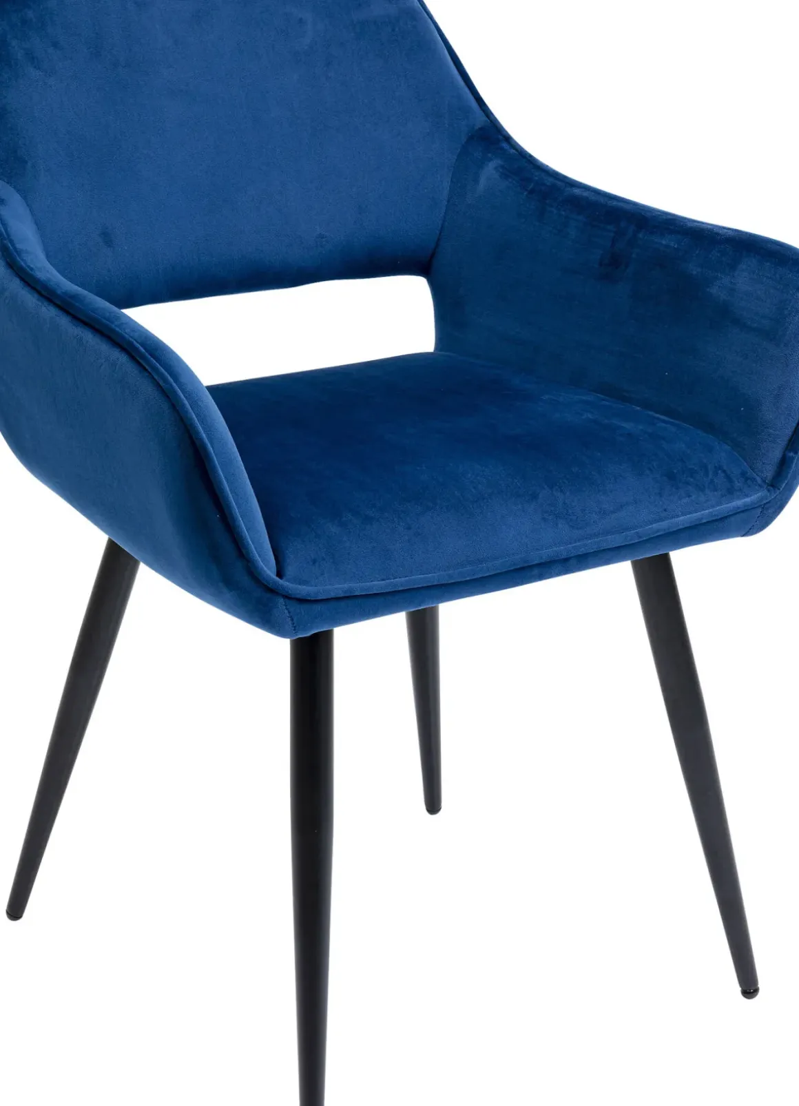 Karmstol San Fransisco - Stol med Armstöd - Blå Sammet/Svart - KARE Design