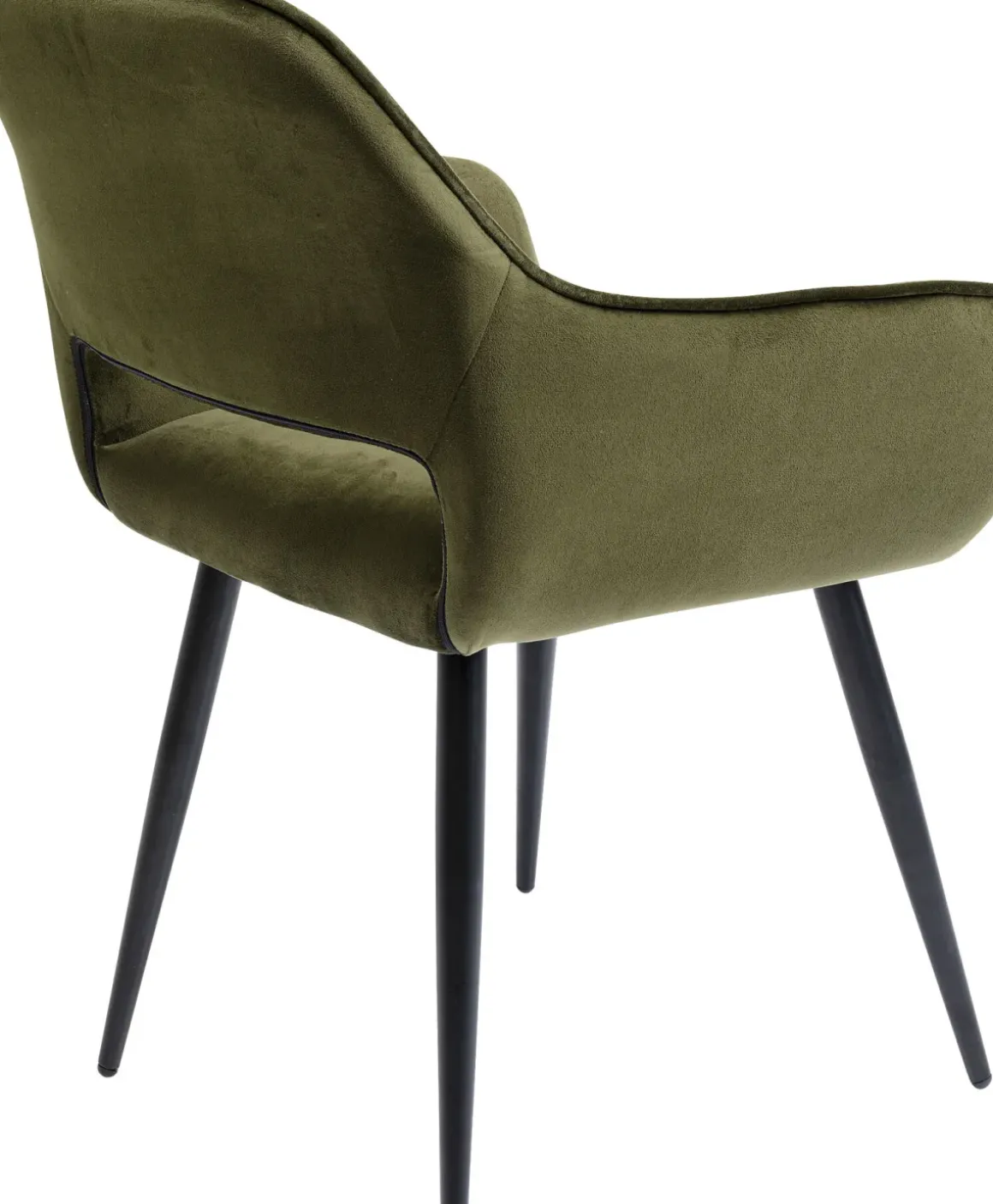 Karmstol San Fransisco - Stol med Armstöd - Mörkgrön Sammet/Svart - KARE Design