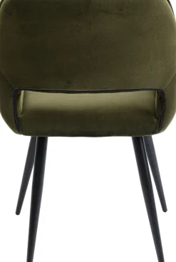 Karmstol San Fransisco - Stol med Armstöd - Mörkgrön Sammet/Svart - KARE Design