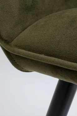 Karmstol San Fransisco - Stol med Armstöd - Mörkgrön Sammet/Svart - KARE Design