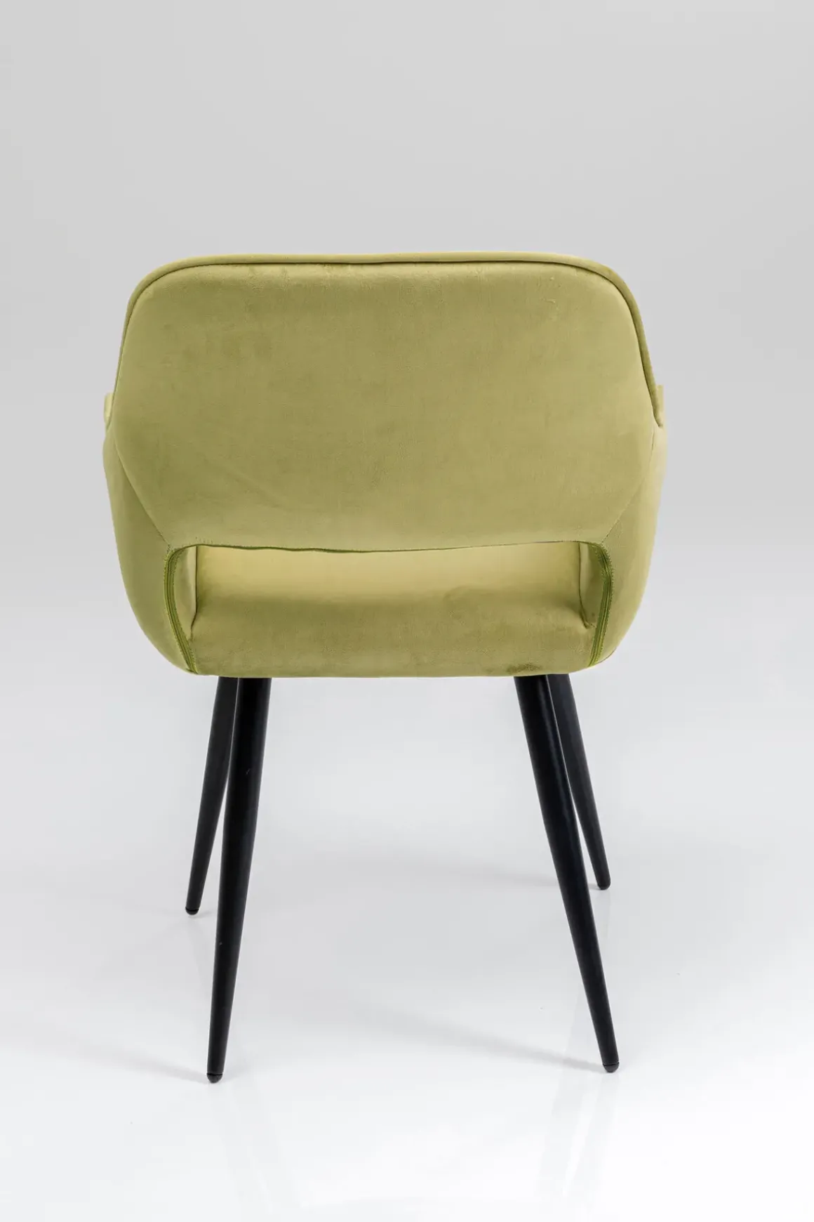 Karmstol San Fransisco - Stol med Armstöd - Ljusgrön Sammet/Svart - KARE Design