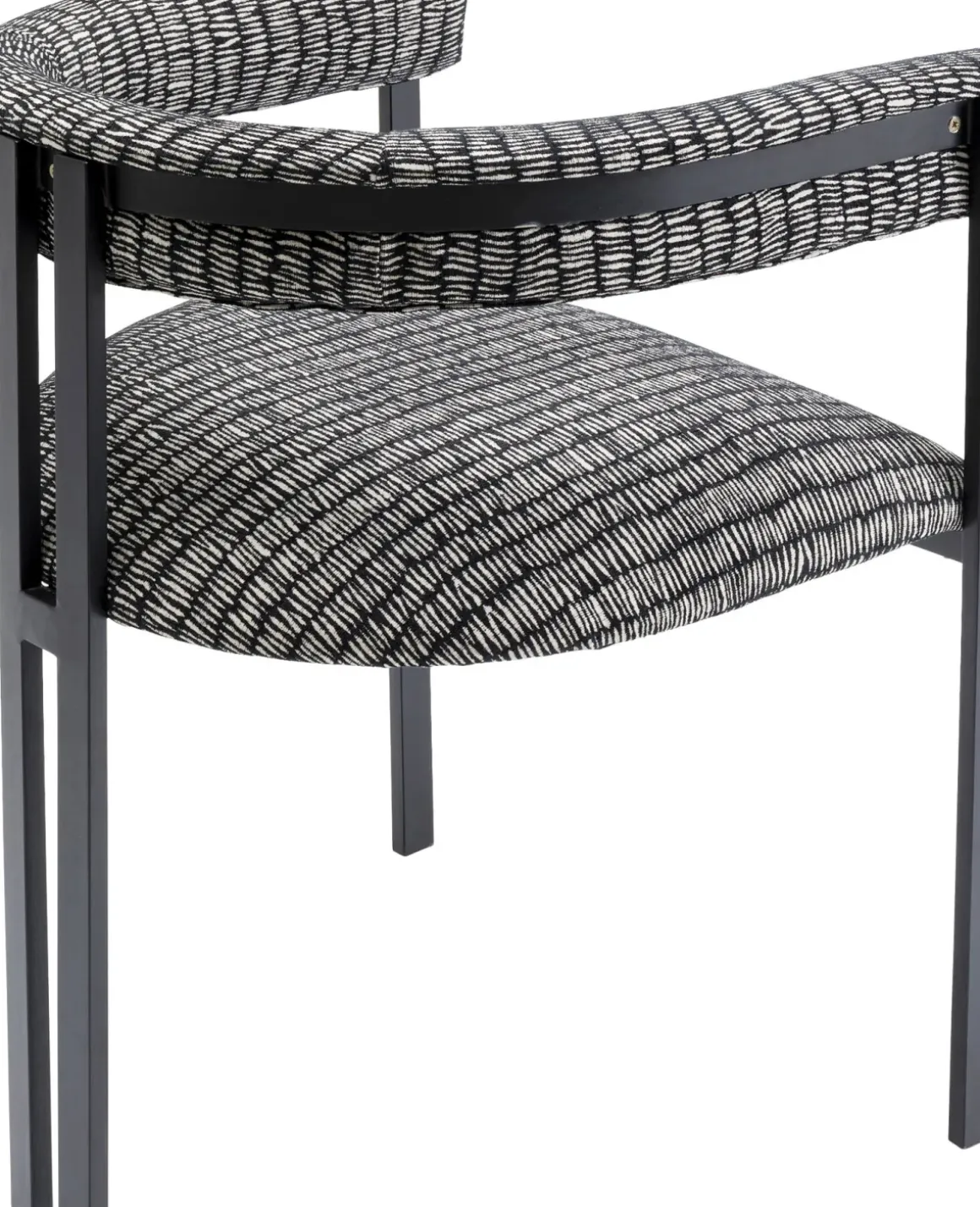 Karmstol Slitz - Stol med Armstöd i Salt & Pepper - KARE Design