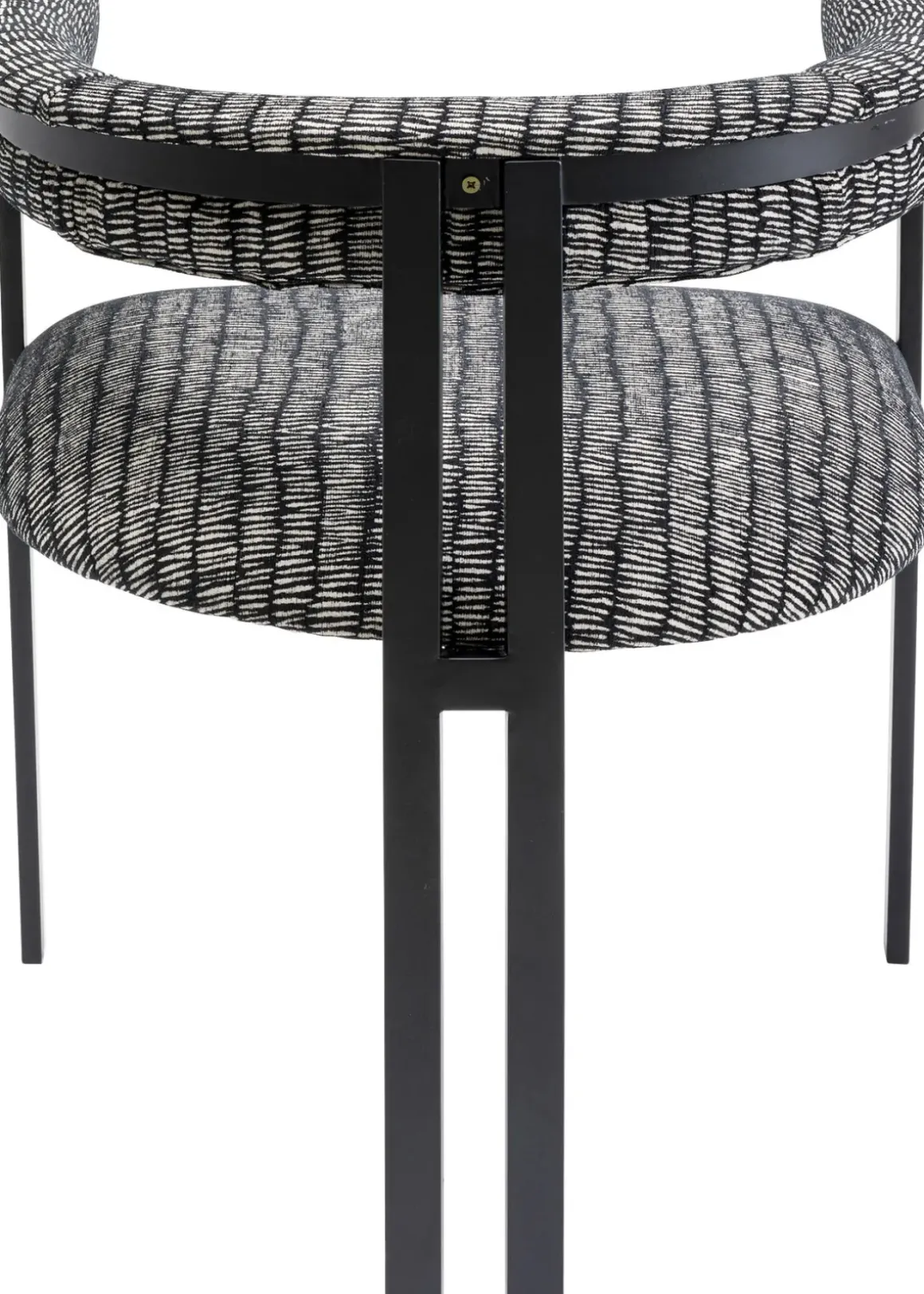 Karmstol Slitz - Stol med Armstöd i Salt & Pepper - KARE Design