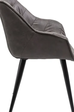 Karmstol Thelma - Stol med Armstöd - Grå/ Svart - KARE Design