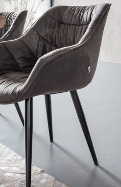 Karmstol Thelma - Stol med Armstöd - Grå/ Svart - KARE Design