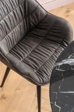 Karmstol Thelma - Stol med Armstöd - Grå/ Svart - KARE Design