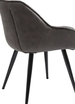 Karmstol Thelma - Stol med Armstöd - Grå/ Svart - KARE Design