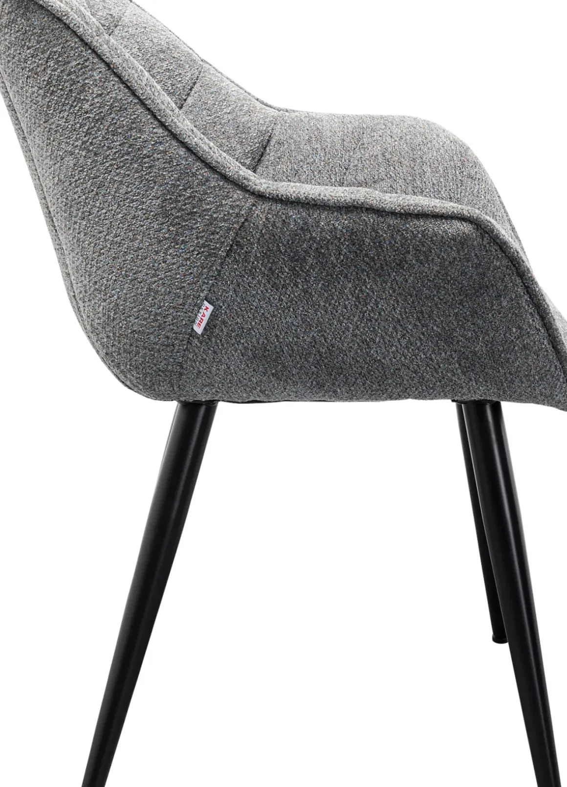 Karmstol Thelma - Stol med armstöd, Melange Grå - KARE Design