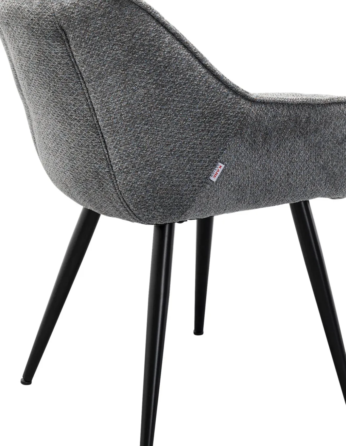 Karmstol Thelma - Stol med armstöd, Melange Grå - KARE Design