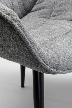 Karmstol Thelma - Stol med armstöd, Melange Grå - KARE Design