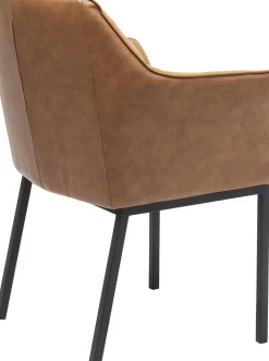 Karmstol Thinktank - Stol med Armstöd - Konjaksärgad/Svart - KARE Design