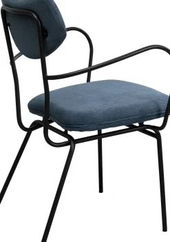 Karmstol Viola - Blå Stol med Armstöd - KARE Design