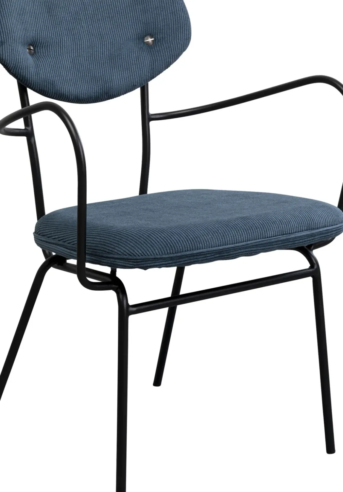 Karmstol Viola - Blå Stol med Armstöd - KARE Design