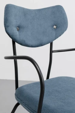 Karmstol Viola - Blå Stol med Armstöd - KARE Design