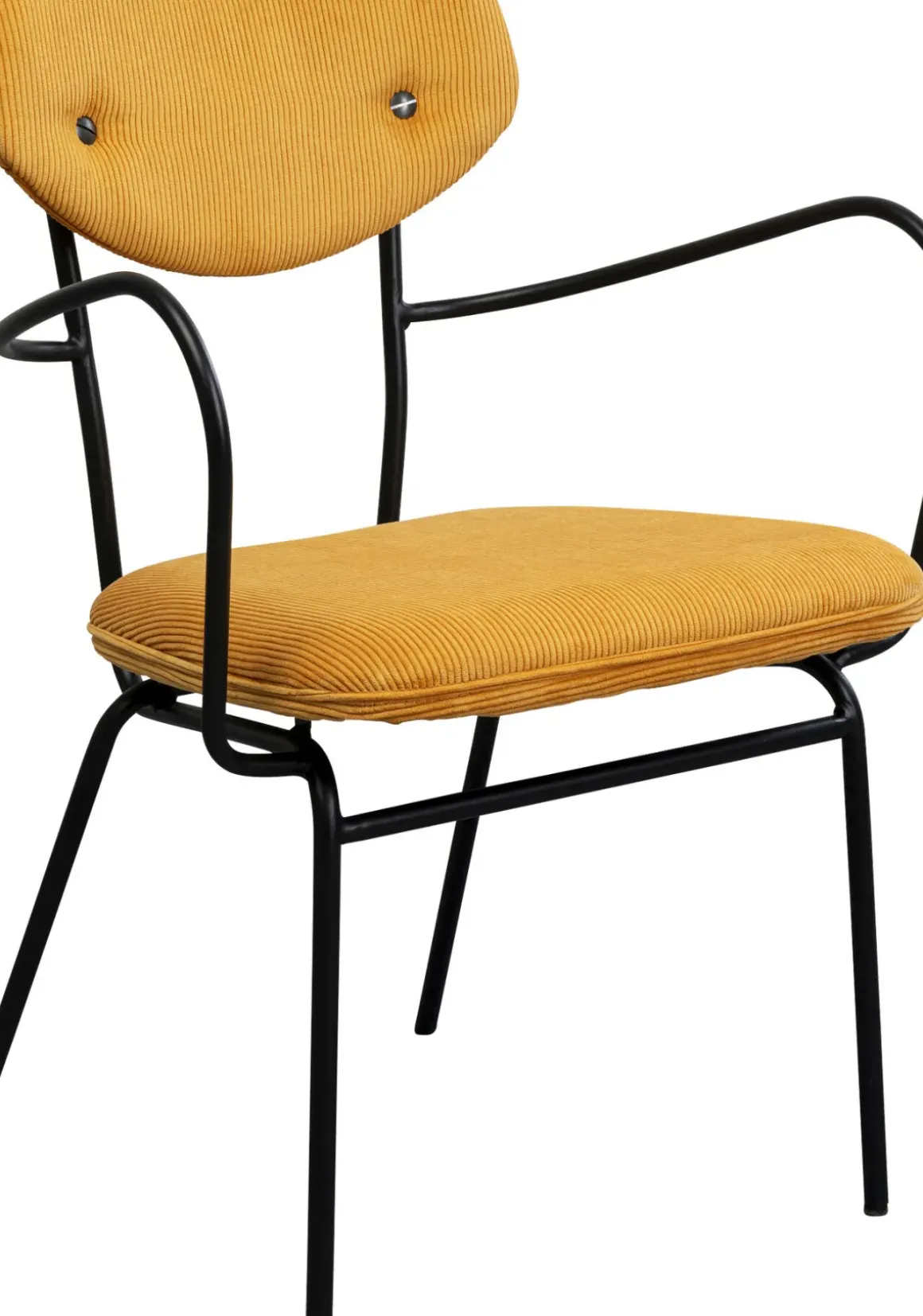 Karmstol Viola - Gul Stol med Armstöd - KARE Design