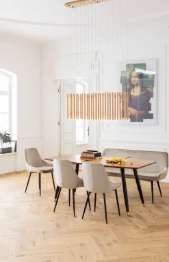 Kökssoffa East Side - Champagnefärgad Sammet, 154cm - KARE Design